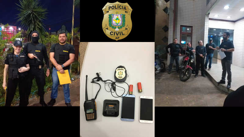 POLÍCIA CIVIL CUMPRE CINCO MANDADOS DE BUSCA EM MACAPÁ